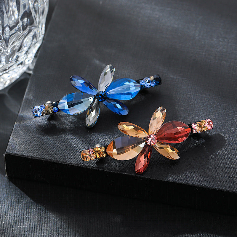 Flower Rhinestone Hair Clip L3734