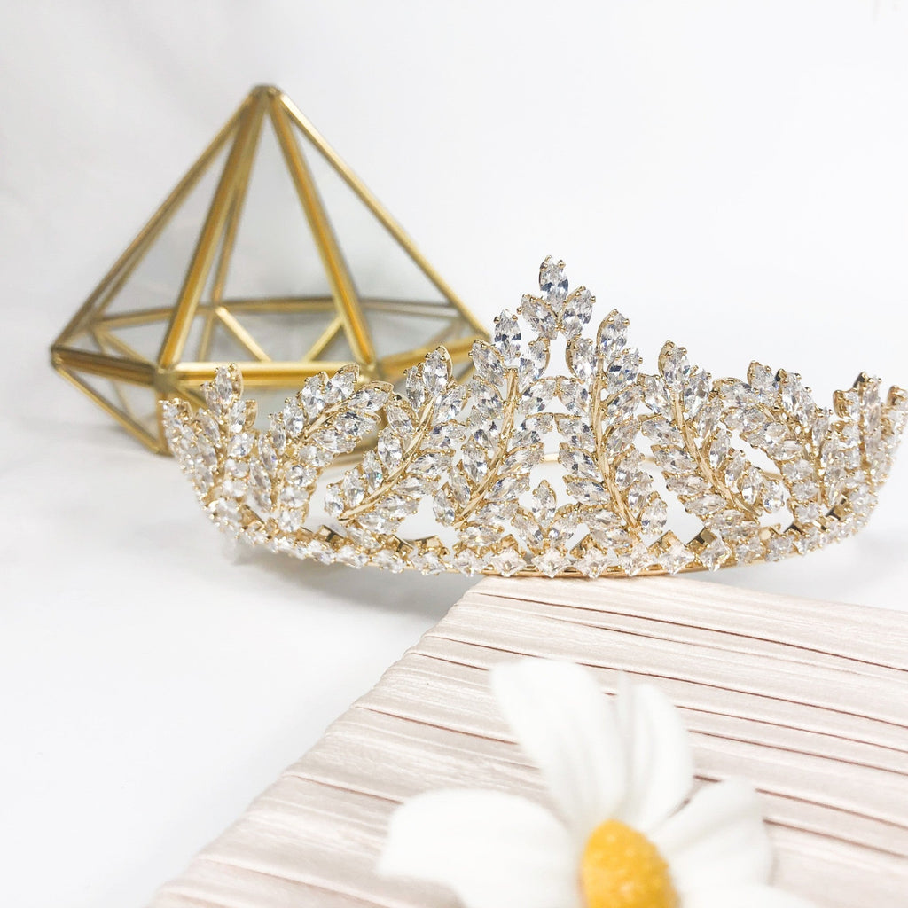 Cubic Zirconia Crown Hair Accessories L3746