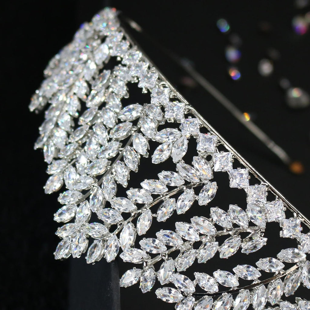 Cubic Zirconia Crown Hair Accessories L3746
