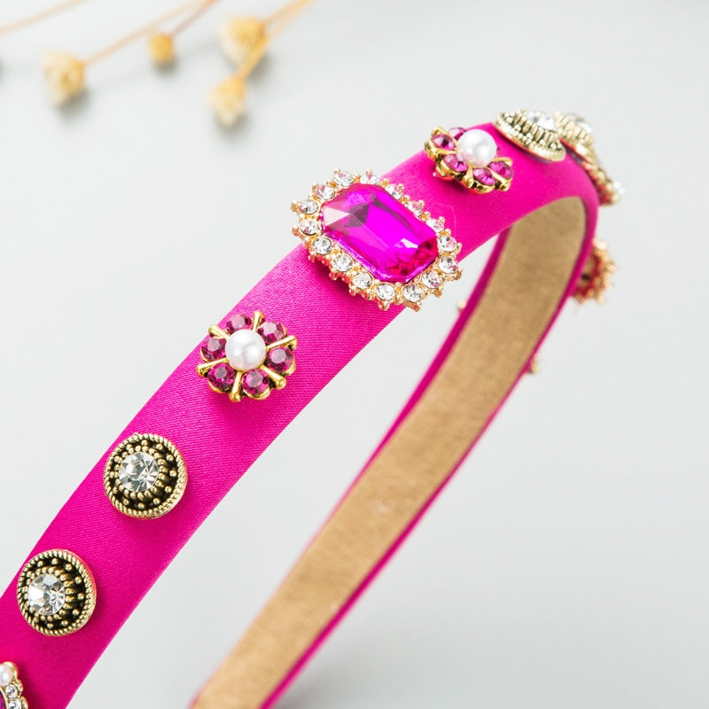 Flower Rhinestone Headband L3766