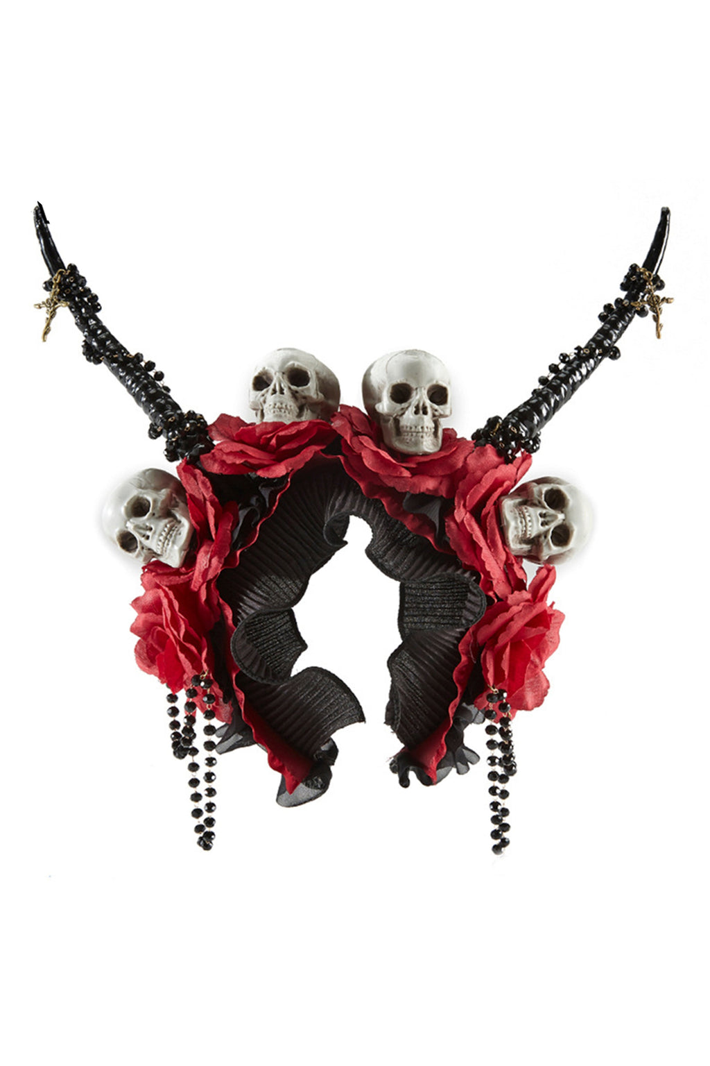 Gothic Horn Rose Headband L3782