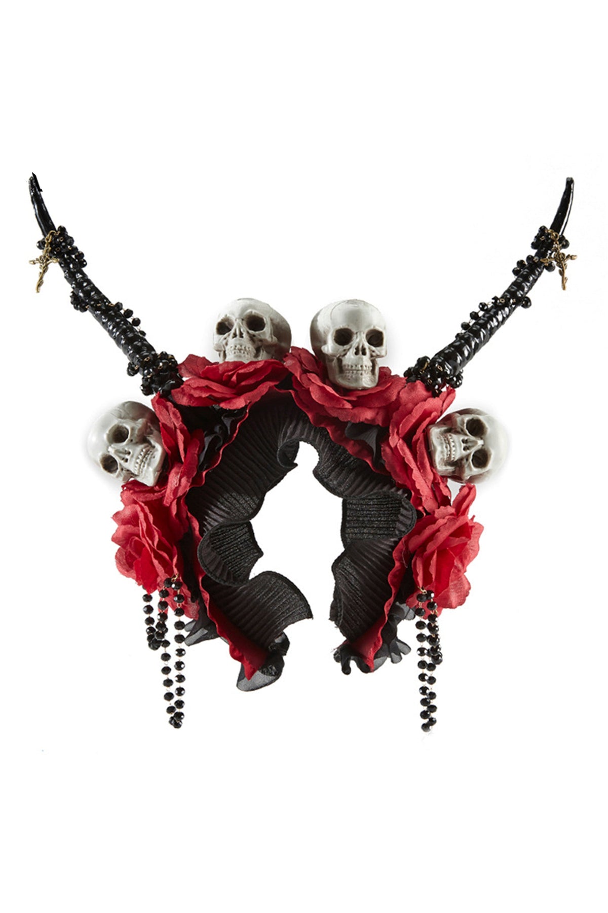Gothic Horn Rose Headband L3782