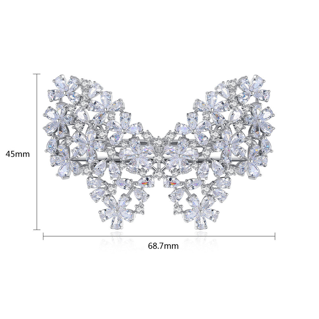 Butterfly Cubic Zirconia Pin L3784