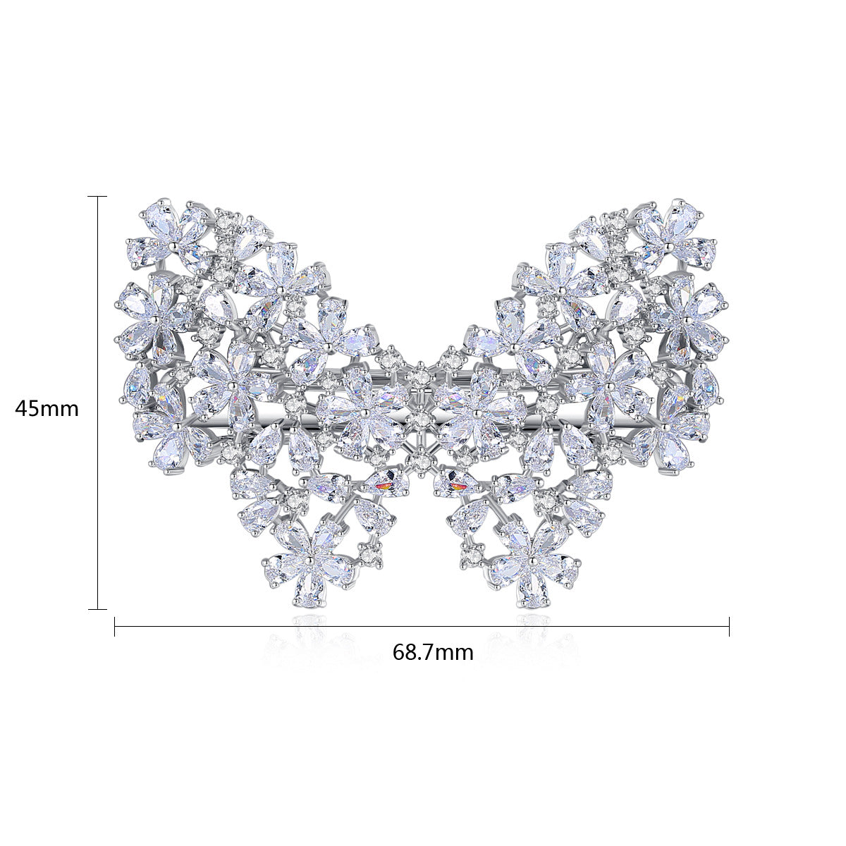 Butterfly Cubic Zirconia Pin L3784