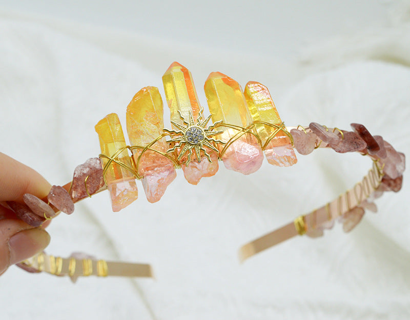 Sun Quartz Column Headband L3804
