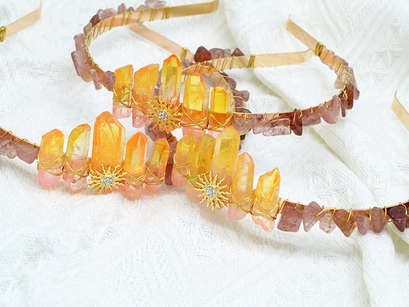 Sun Quartz Column Headband L3804