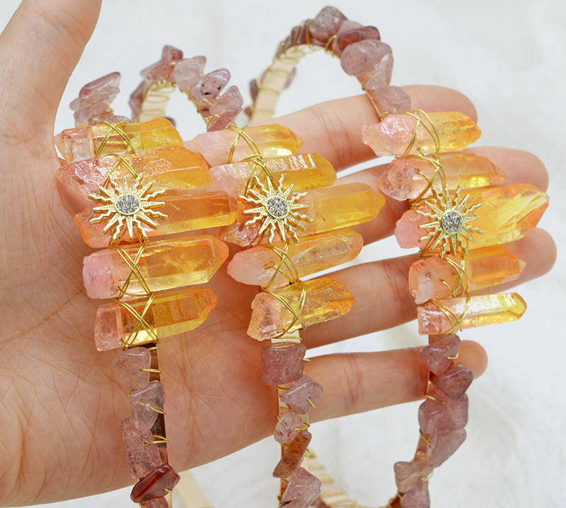 Sun Quartz Column Headband L3804