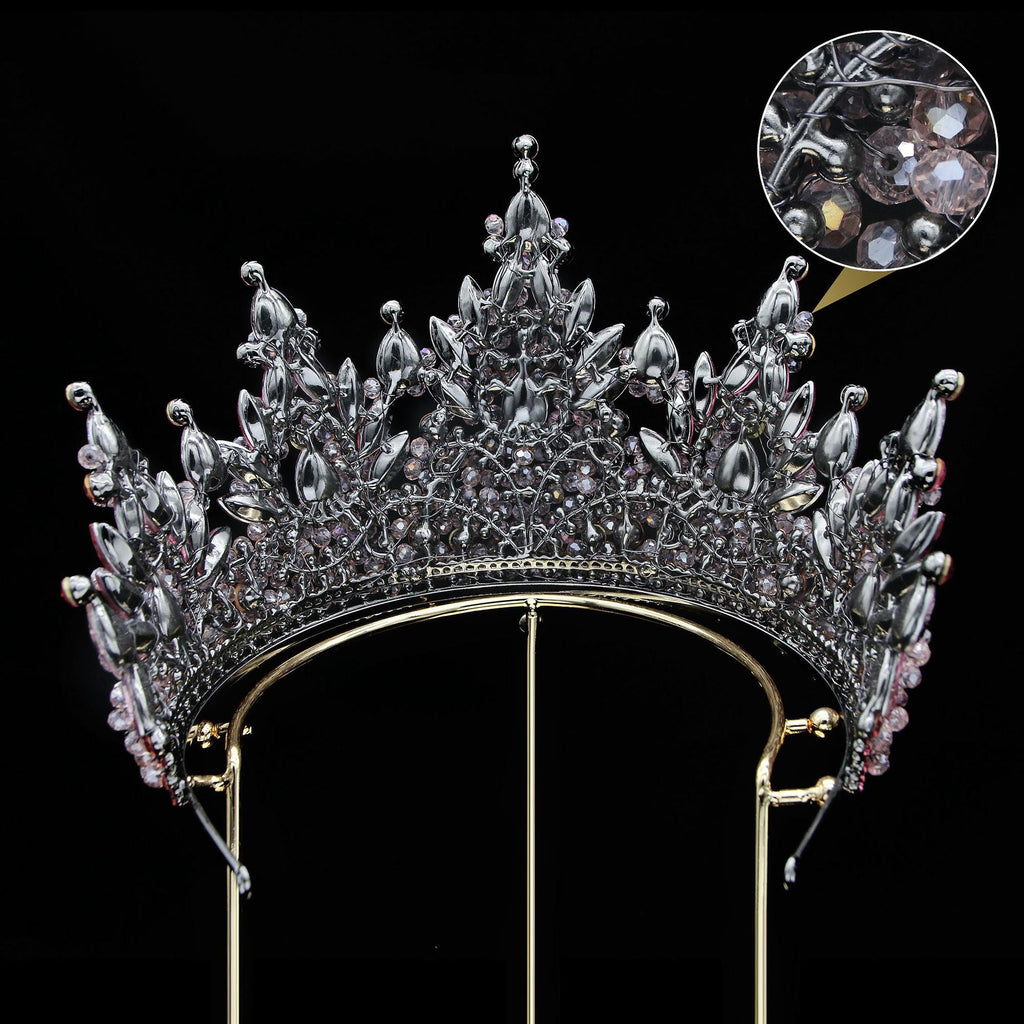 Rhinestone Crown Headband L3825