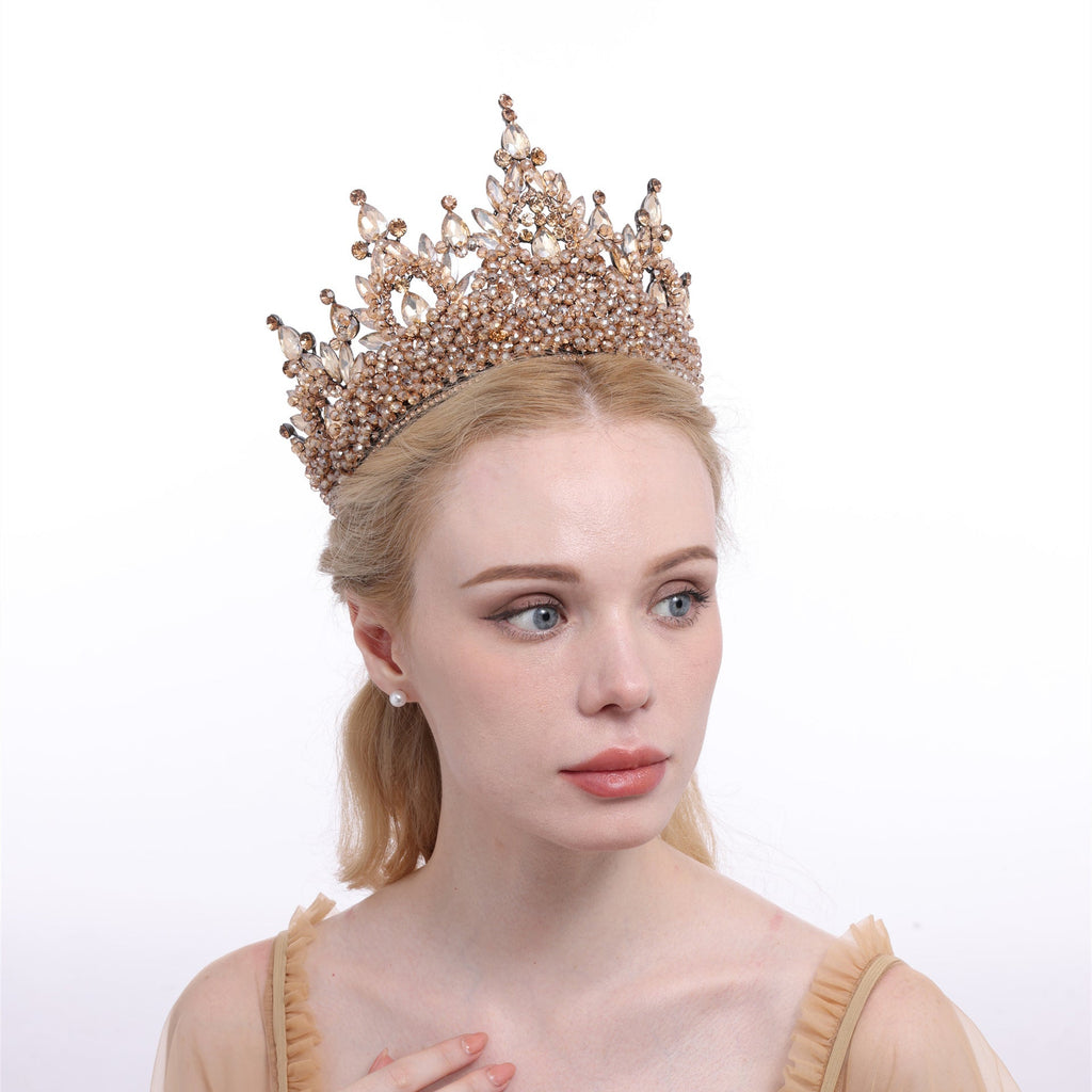Rhinestone Crown Headband L3825