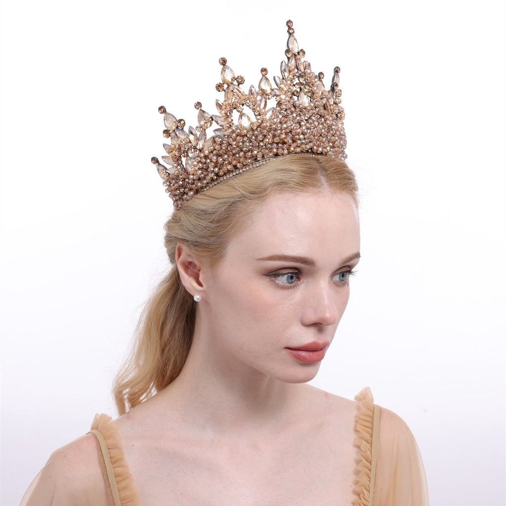 Rhinestone Crown Headband L3825