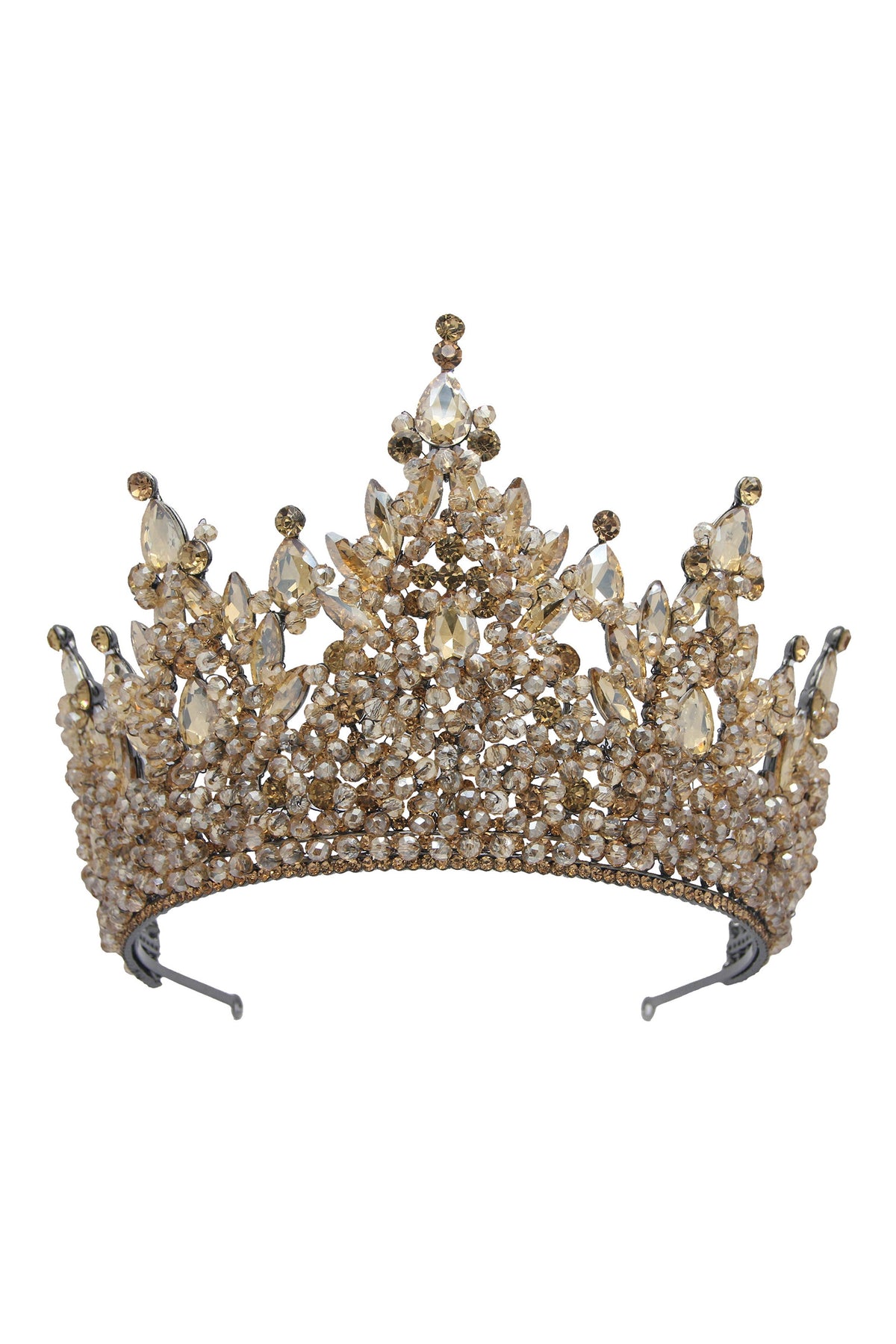 Rhinestone Crown Headband L3825