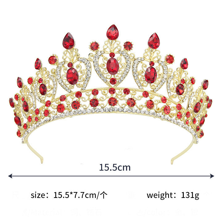 Rhinestone Crown Headband L3826