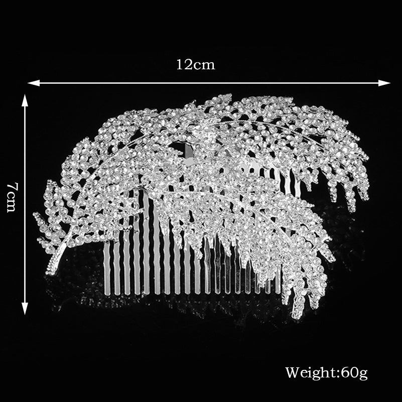 Leaf Rhinestone Hair Clip L3830