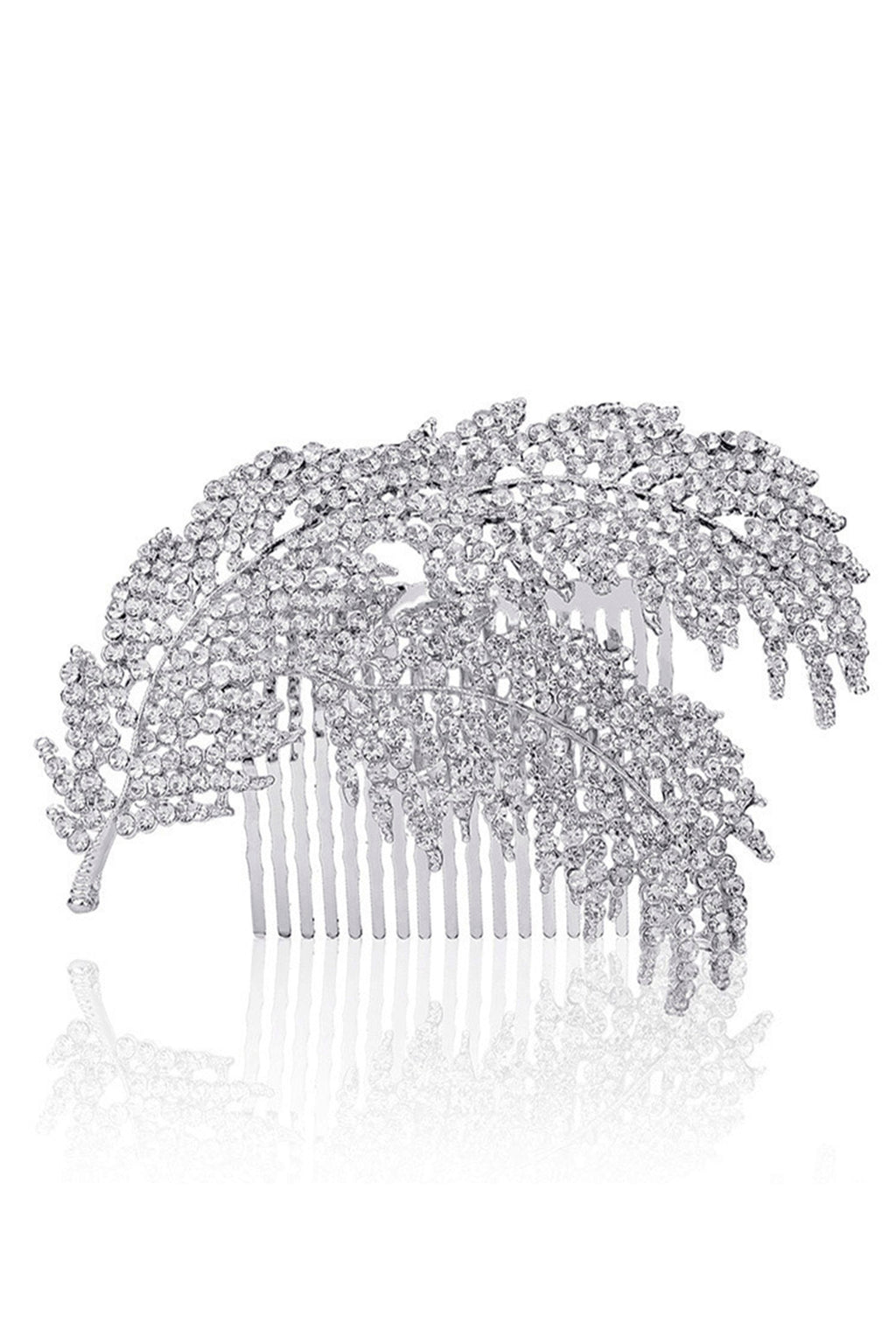 Leaf Rhinestone Hair Clip L3830