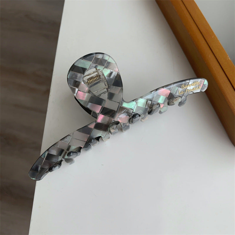 Cross Mosaic Acrylic Hair Clip L3844