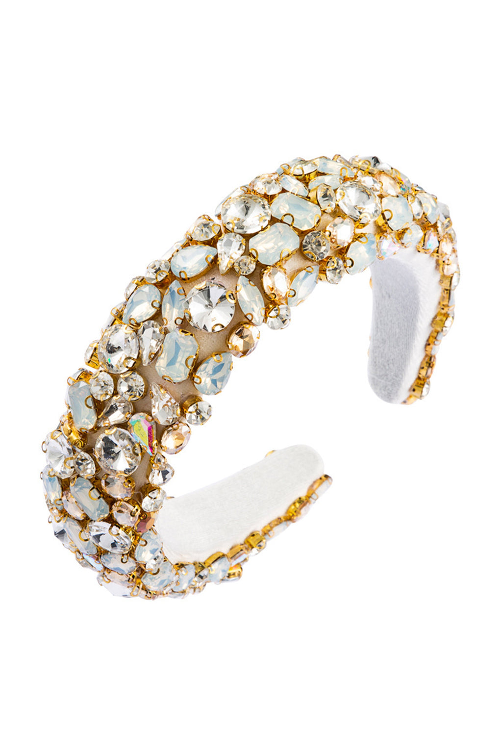 Baroque Glass Drill Sponge Headband L3862
