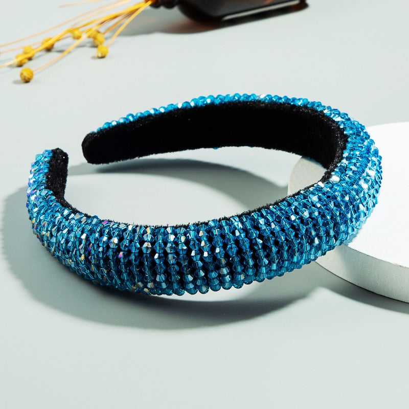 Crystal Bead Sponge Headband L3882