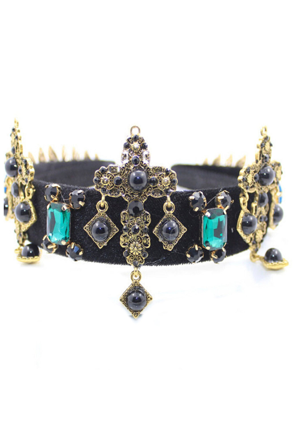 Cross Rhinestone Fabric Headband L3893