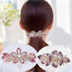 Floral Rhinestone Hair Clip L3923