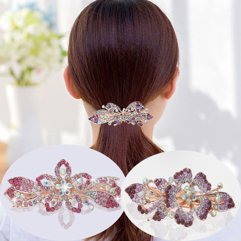 Floral Rhinestone Hair Clip L3923