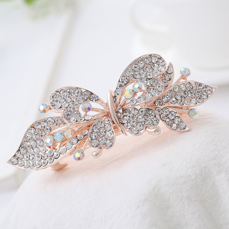 Floral Rhinestone Hair Clip L3923