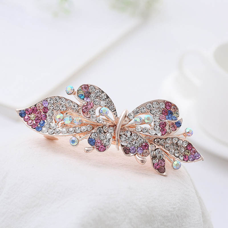 Floral Rhinestone Hair Clip L3923