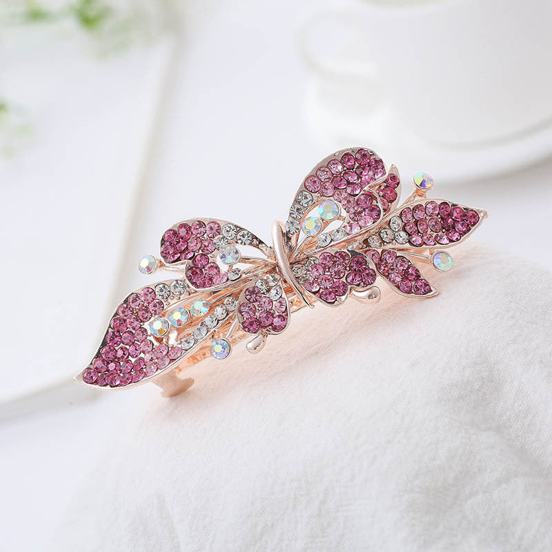 Floral Rhinestone Hair Clip L3923