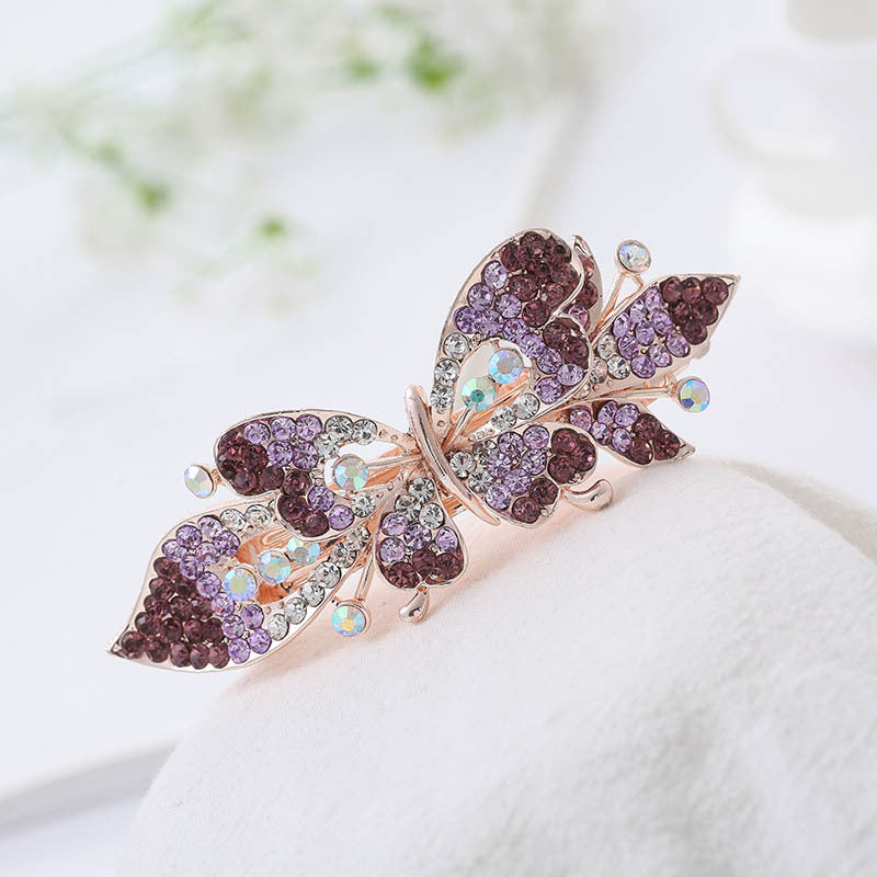 Floral Rhinestone Hair Clip L3923