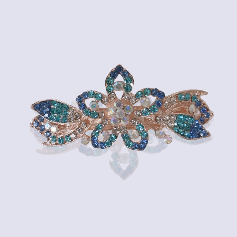 Floral Rhinestone Hair Clip L3924