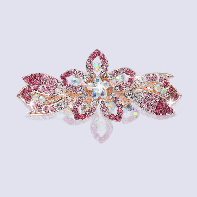 Floral Rhinestone Hair Clip L3924