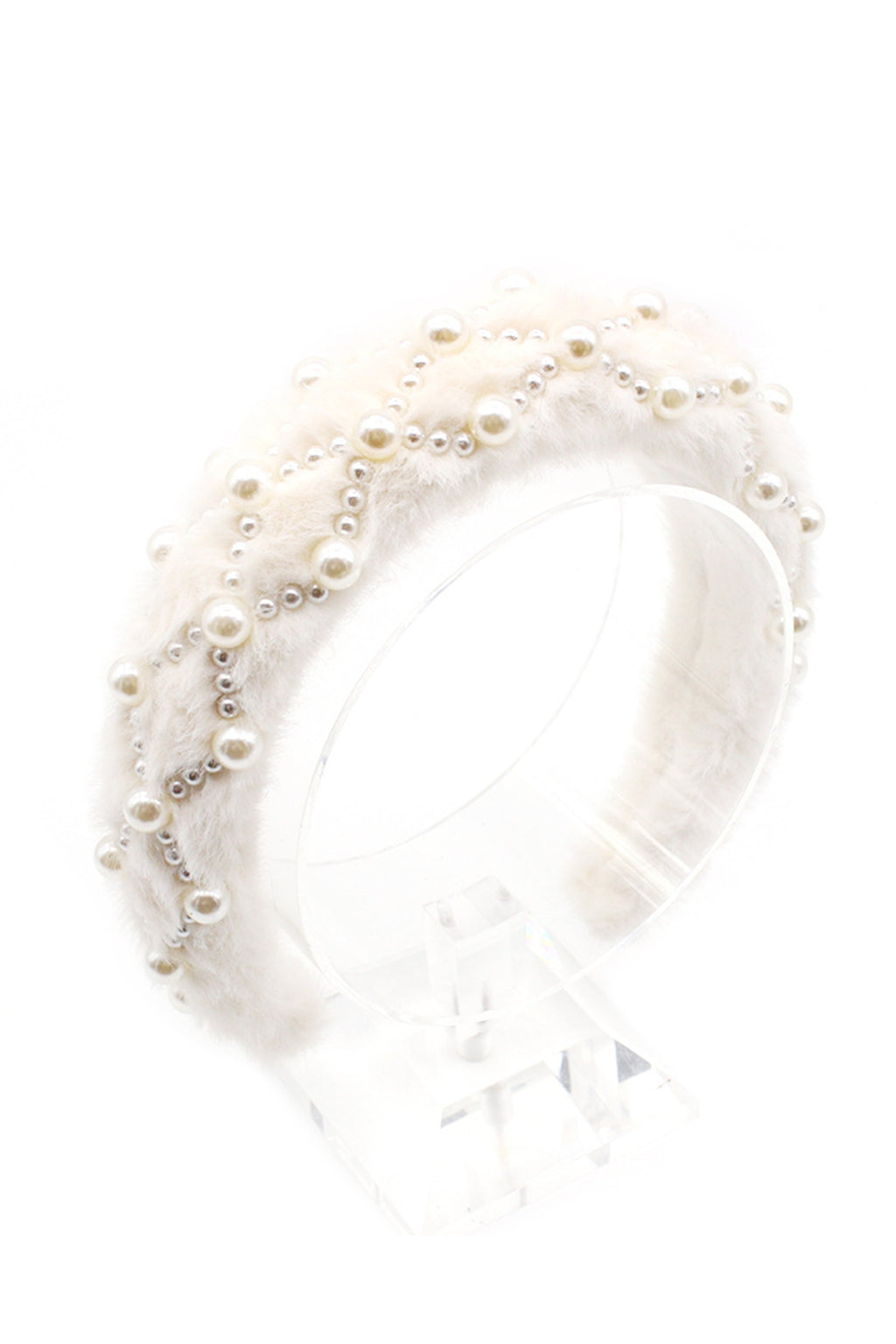 Pearl Plush Headband L3943
