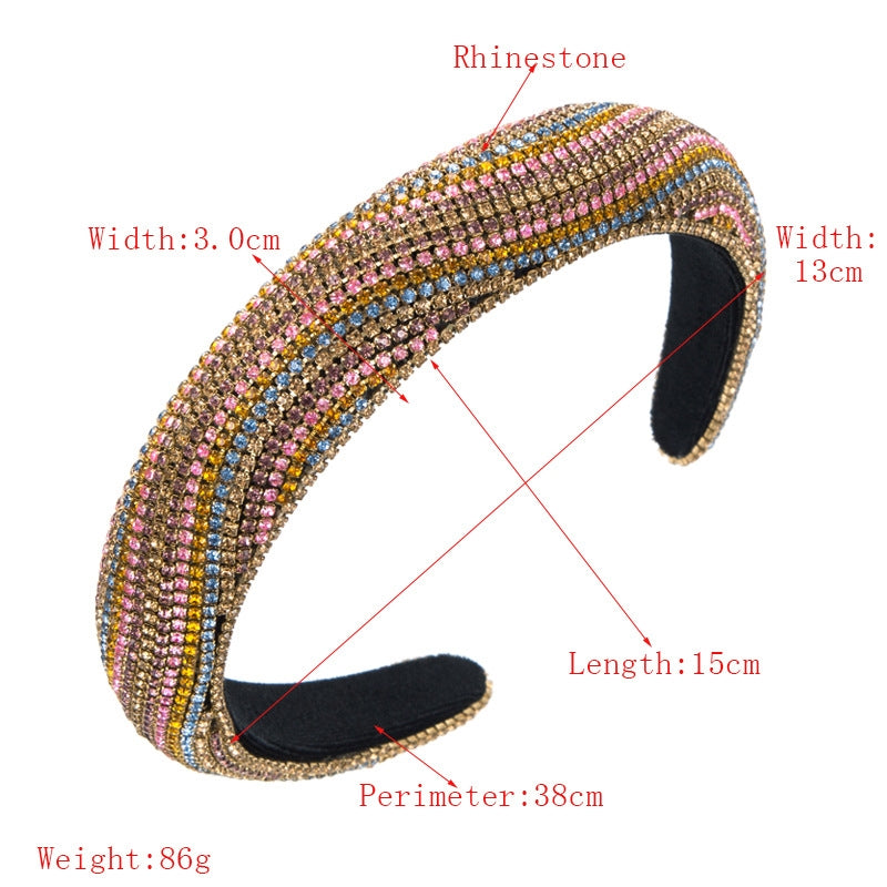 Rhinestone Sponge Headband L3948
