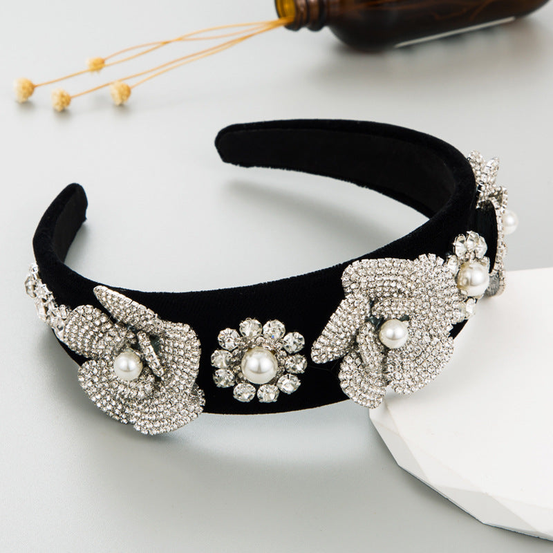 Flower Rhinestone Headband L3953