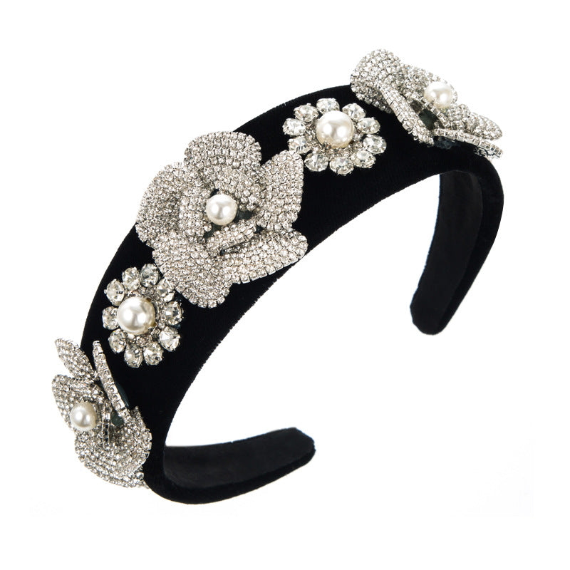 Flower Rhinestone Headband L3953