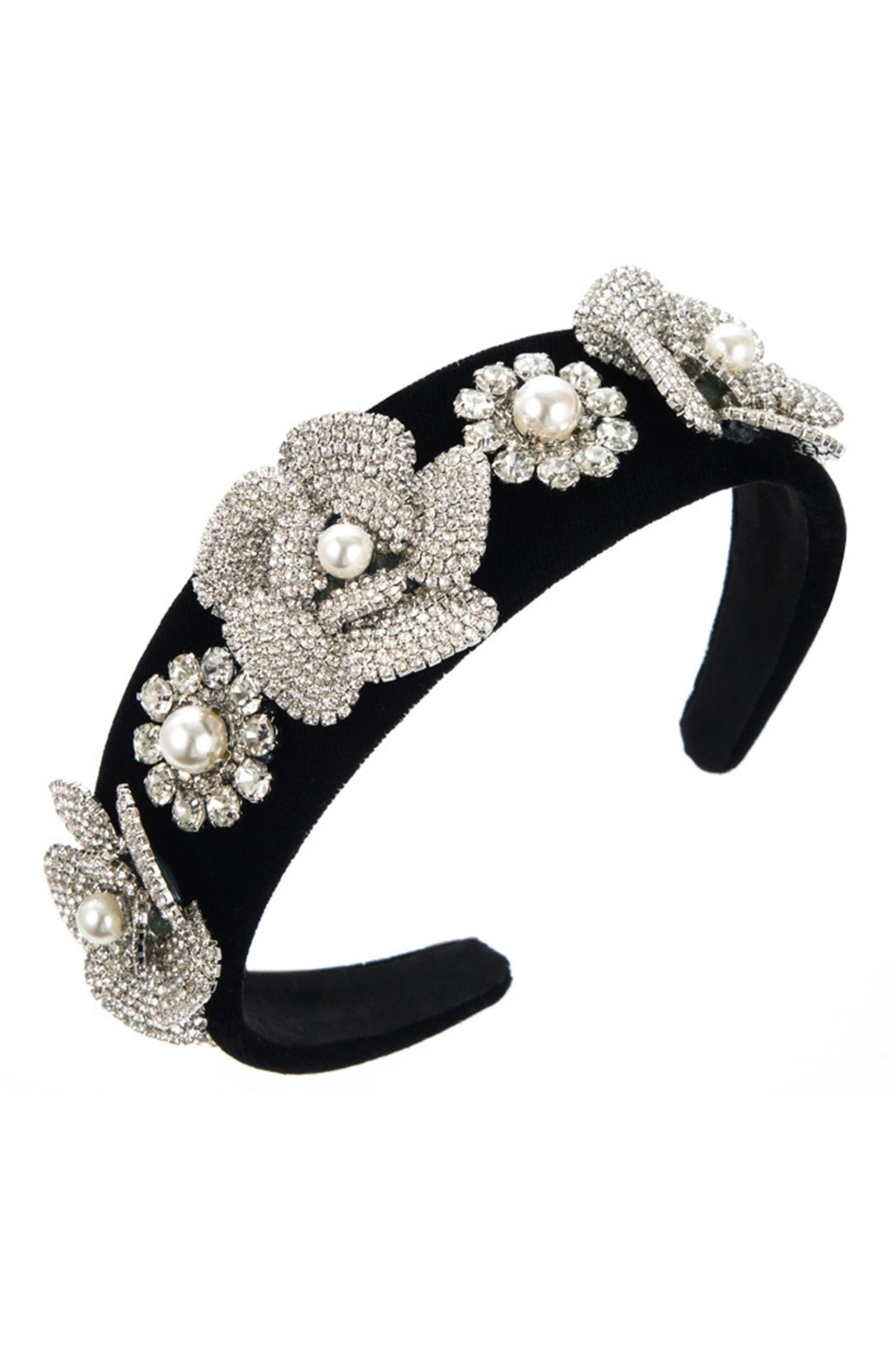 Flower Rhinestone Headband L3953