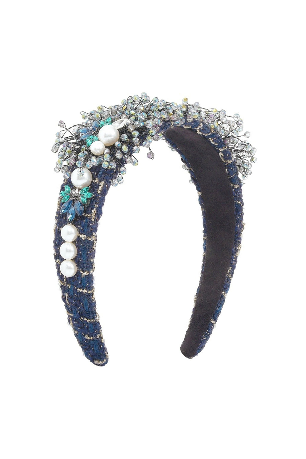 Snowflake Bead Fabric Headband L3993