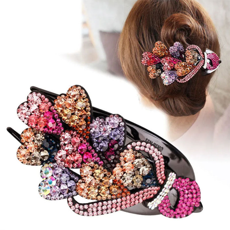 Floral Rhinestone Hair Clip L4005