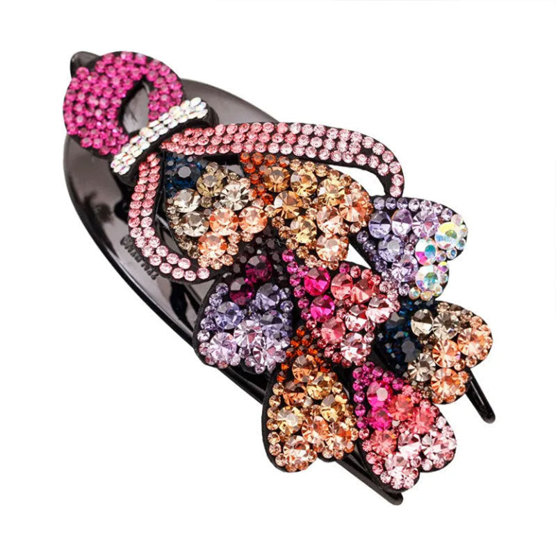 Floral Rhinestone Hair Clip L4005
