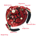 Rose Sequin Headband L4013