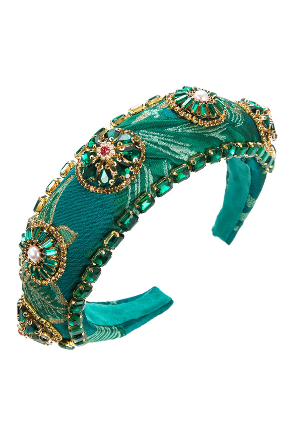 Baroque Rhinestone Embroidery Headband L4033
