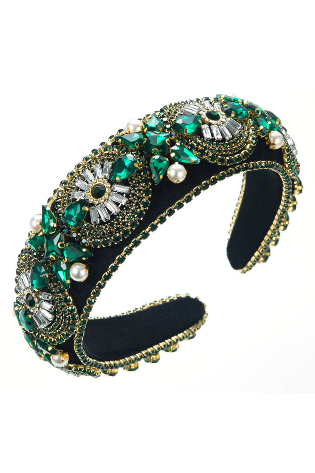 Baroque Rhinestone Sponge Headband L4050