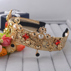 Baroque Cross Pearl Fabric Headband L4057