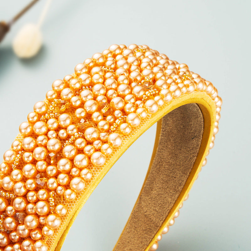 Pearl Crystal Headband L4060