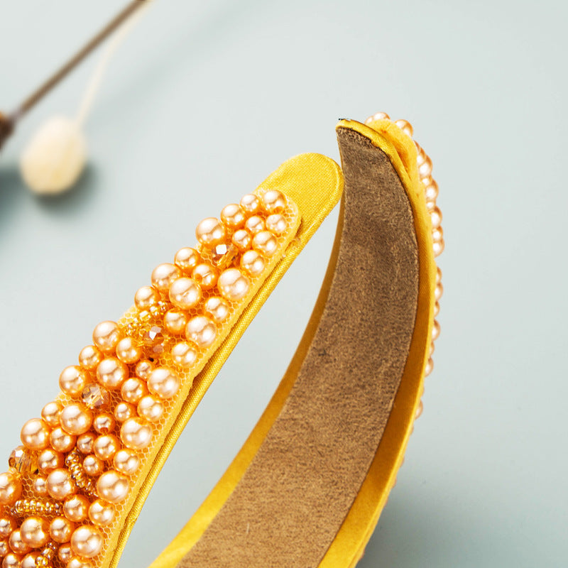 Pearl Crystal Headband L4060