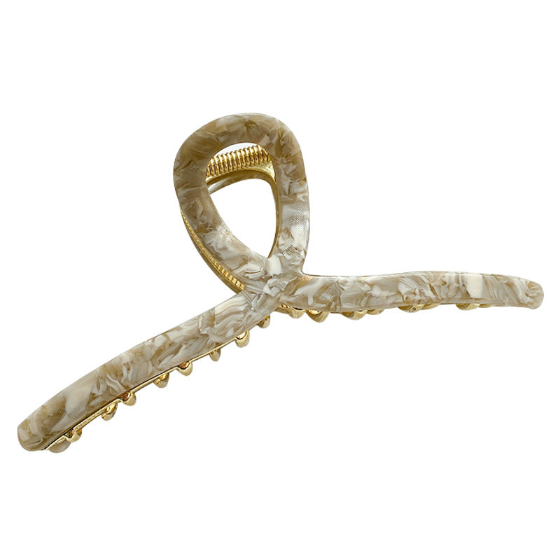 Cross Acrylic Alloy Hair Clip L4073