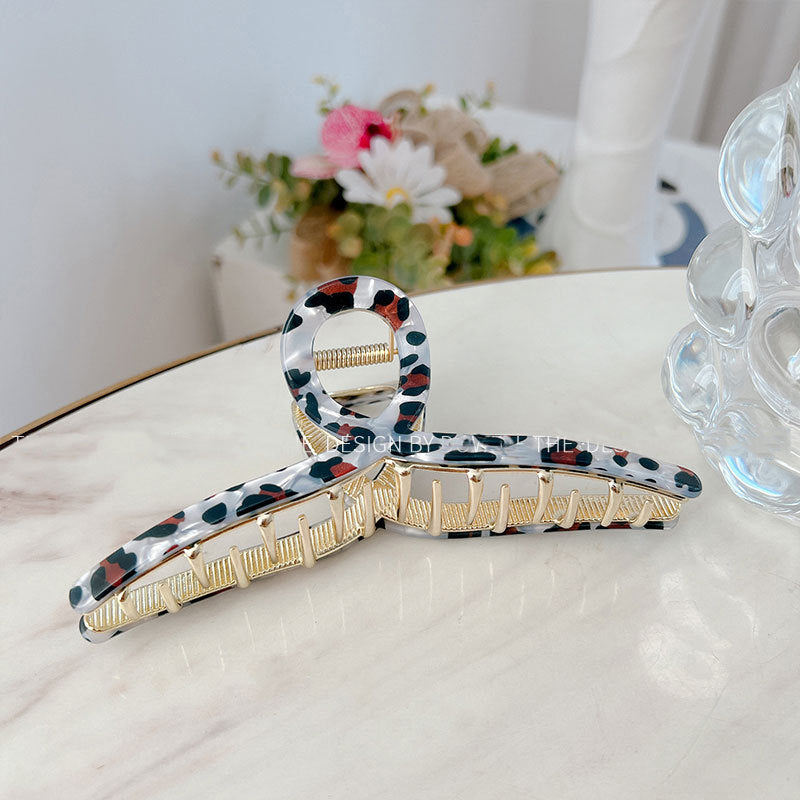 Cross Acrylic Alloy Hair Clip L4075