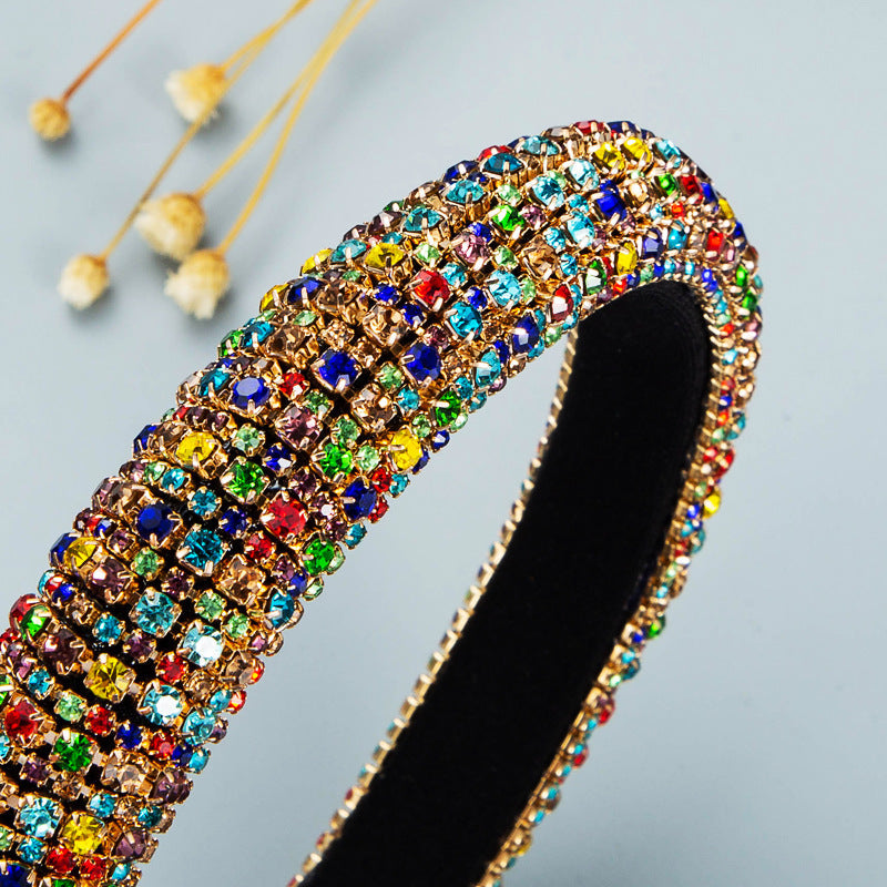 Rhinestone Fabric Headband L4085