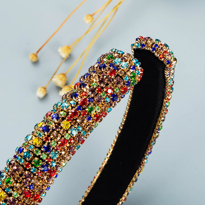 Rhinestone Fabric Headband L4085