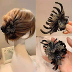 Floral Rhinestone Hair Clip L4128
