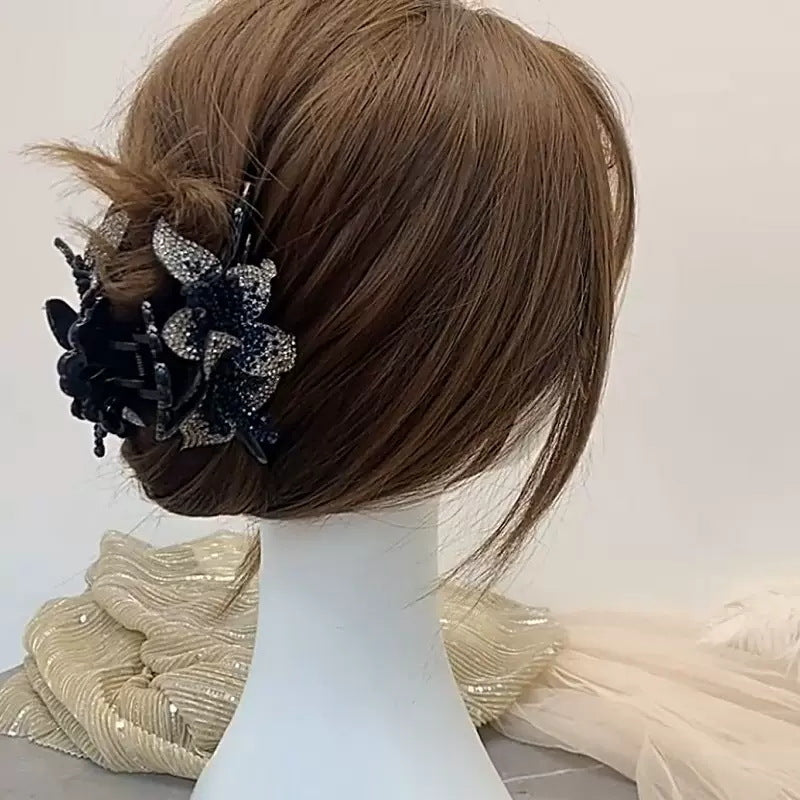 Floral Rhinestone Hair Clip L4128